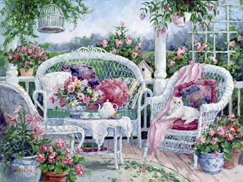 Waiting for Friends by Barbara Mock art print