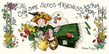 Sow Some Seeds by Barbara Mock art print
