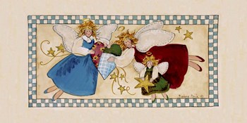 Angel Trio by Barbara Mock art print