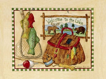 Welcome to the Lake by Barbara Mock art print