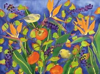 Amakihi Delight by Carissa Luminess art print