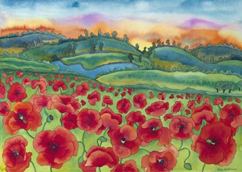 Magical Poppy Field by Carissa Luminess art print