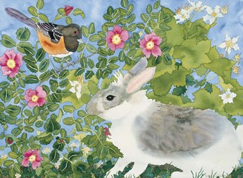 Bunny with Towee by Carissa Luminess art print