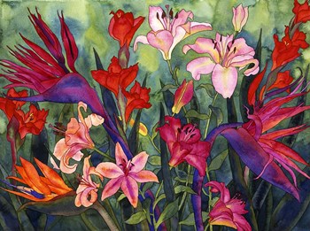 Tropical Kiss by Carissa Luminess art print