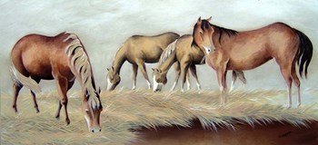 Fresh Hay In The Morning by Carol J Rupp art print