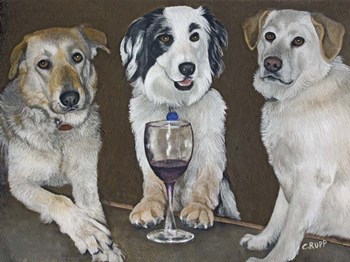 The Bar Girls by Carol J Rupp art print