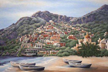 Amalfi Coast by Carol J Rupp art print