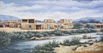 Pueblo by Carol J Rupp art print