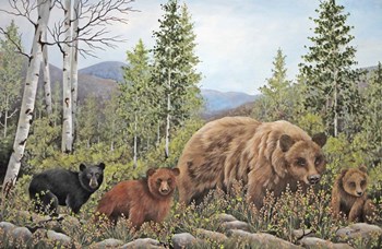 Triplets by Carol J Rupp art print