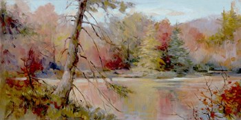 Reflections on the Lake II by Barbara Mock art print