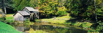 Watermill Near a Pond, Mabry Mill, Virginia by Panoramic Images art print