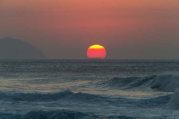 Waves in the Ocean at Sunset by Panoramic Images art print