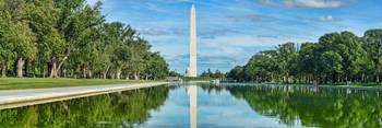Reflection of Washington Monument on Water, Washington DC by Panoramic Images art print