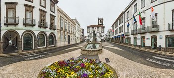 Ponta Delgada City Hall, Sao Miguel, Azores, Portugal by Panoramic Images art print