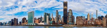 Skyscrapers at the Waterfront, United Nations, New York City by Panoramic Images art print