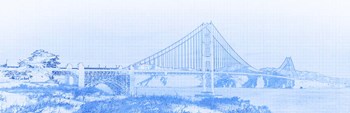 Golden Gate Bridge, San Francisco, California (Blue) by Panoramic Images art print