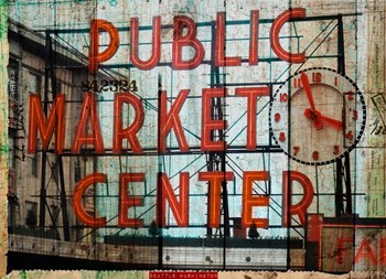 Public Market by Sandy Lloyd art print