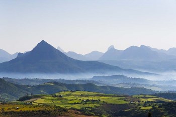 Landscape of mountain, between Aksum and Mekele, Ethiopia by Keren Su / Danita Delimont art print