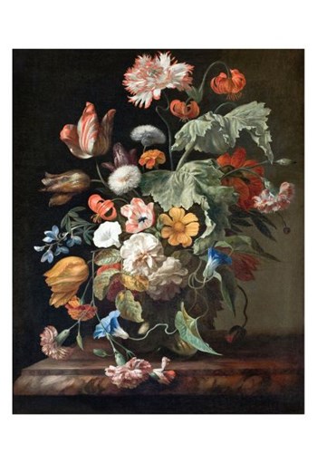 Rachel Ruysch, Still-Life with Flowers by Dutch Florals art print