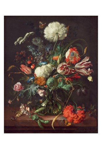 Jan Davidsz de Heem, Vase of Flowers by Dutch Florals art print