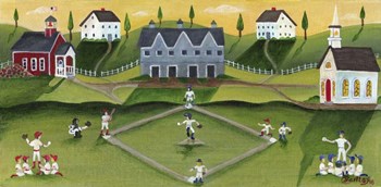 Baseball Games by Cheryl Bartley art print