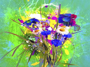 Floral Bouquet by Ata Alishahi art print