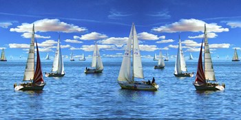 Sailing The Sea by Ata Alishahi art print