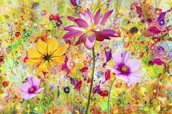 Flowers in the Meadow by Ata Alishahi art print