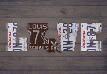 LA State Love by Design Turnpike art print