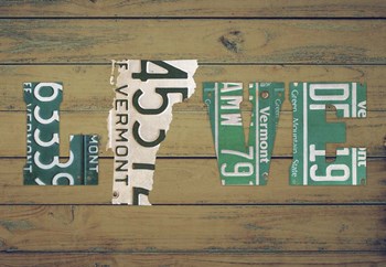 VT State Love by Design Turnpike art print