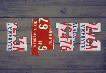 AL State Love by Design Turnpike art print