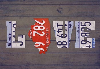 IL State Love by Design Turnpike art print