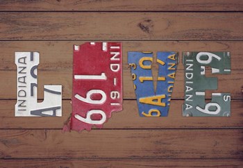 IN State Love by Design Turnpike art print