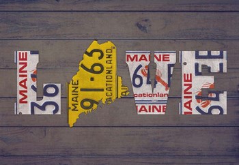 ME State Love by Design Turnpike art print