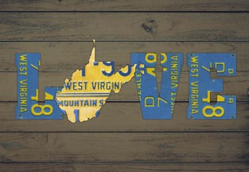 WV State Love by Design Turnpike art print