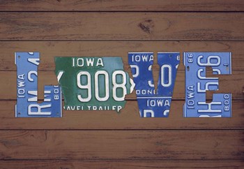 IA State Love by Design Turnpike art print