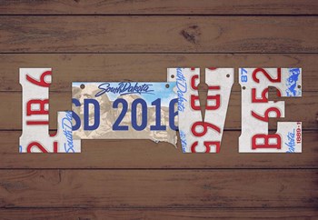 SD State Love by Design Turnpike art print