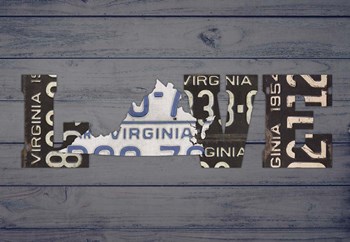 VA State Love by Design Turnpike art print