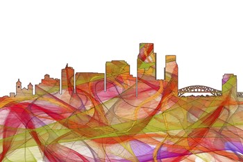 Corpus Christi Texas - Summer Swirl by Marlene Watson art print