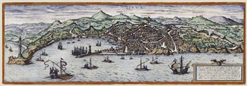 Map Of Geneva Switzerland Around 1600 by Vintage Lavoie art print