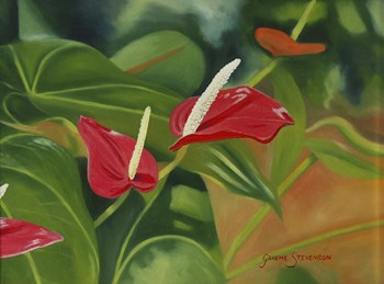 Flower Hearts by Graeme Stevenson art print