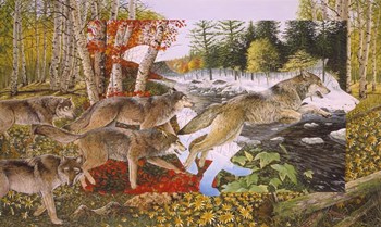 Seasons Of The Wolf by Graeme Stevenson art print
