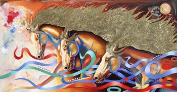 Stallions Of The Gods by Graeme Stevenson art print