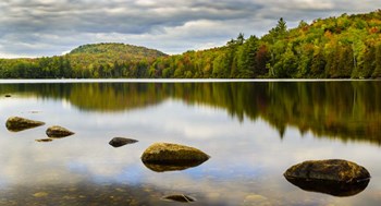 Fall Reflection On Ricker Pond by Brenda Petrella Photography LLC art print