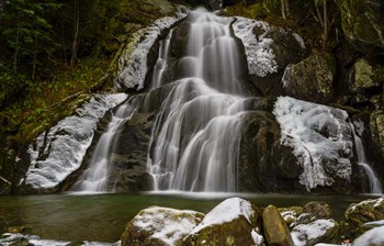 Frosty Moss Glen Falls by Brenda Petrella Photography LLC art print