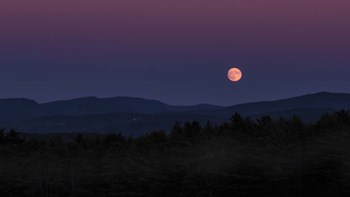 Moon Over Moose Mountain by Brenda Petrella Photography LLC art print