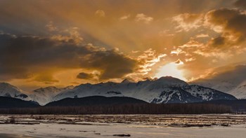 Warm Sunset On A Cool Night by Brenda Petrella Photography LLC art print