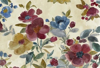 Marsala Flowers by Marietta Cohen art print