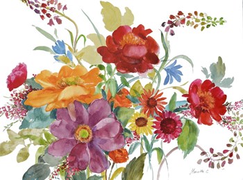 Watercolor Bouquet by Marietta Cohen art print