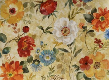 Watercolor Flowers by Marietta Cohen art print